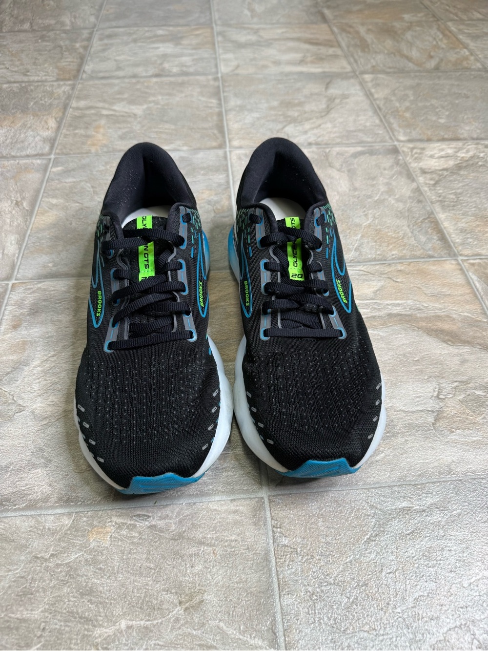 Brooks Glycerin GTS 20 Men’s Shoe Size 10.5 Black 1103831D006 Preowned